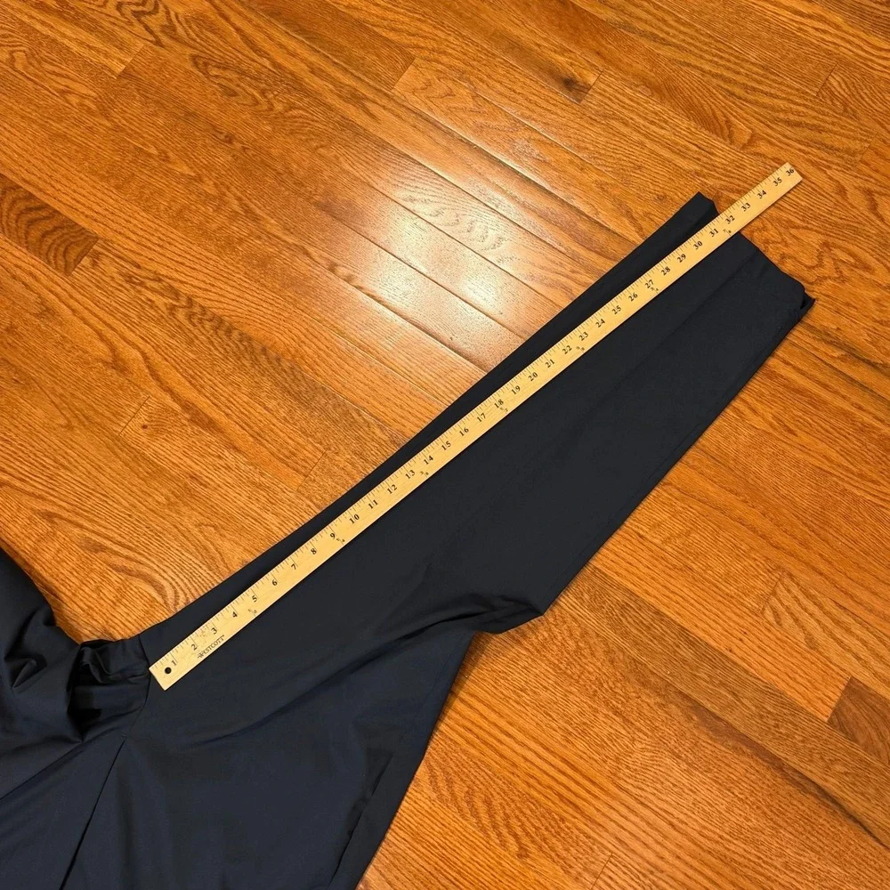 Brooks Brothers Dress Pants Mens 36x32 Navy Blue Flat Performance Polyester